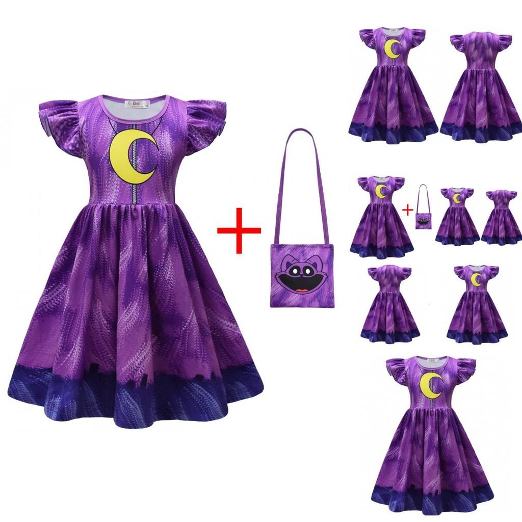 Smiling Critters Girl Cosplay Dress For Kids Halloween Costume With Milk Silk Material For Girls 3-8 Years