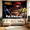 Custom Name Personalized Five Nights at Freddy's Print Tapestry, Wall Art Decor, Bedroom, Dorm, Apartment, LivingRoom, Party Backdrop, Gift for Birthd