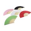 Wedding Chinese Style Party Solid Color Folding Paper Fan Photo Prop Tool Hand Held Fan Dance Fan