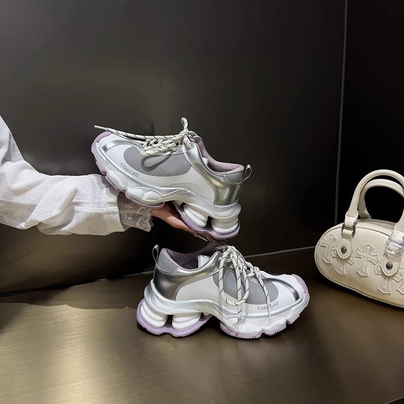 9 Invisible Inner Heightening Air Cushion Spring Dad Shoes Women's Platform Casual Sports Shoes Summer New Models