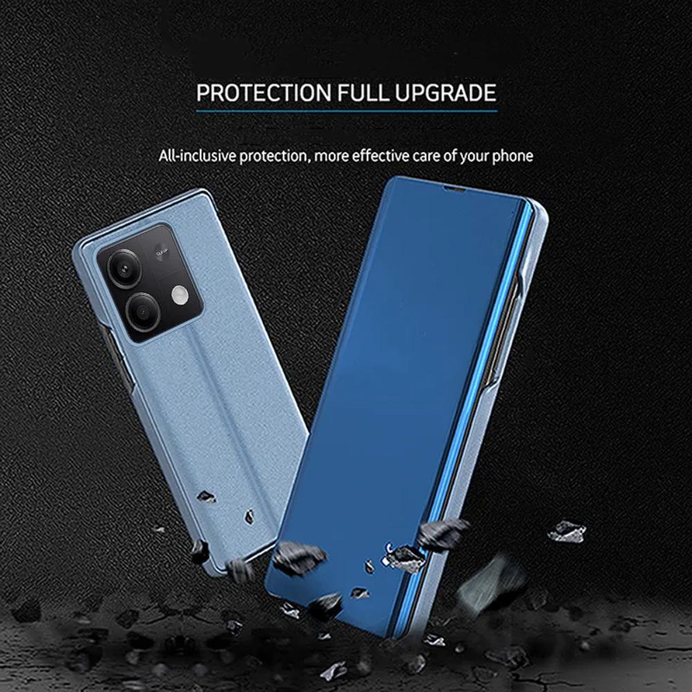 Роскошный зеркальный чехол-книжка для Xiaomi POCO M5 F6 X7 14T 14 13T 13 12T 12 12S 11T Pro Кожаный чехол для Xiaomi 13 12 11 Lite Аксессуары для телефона