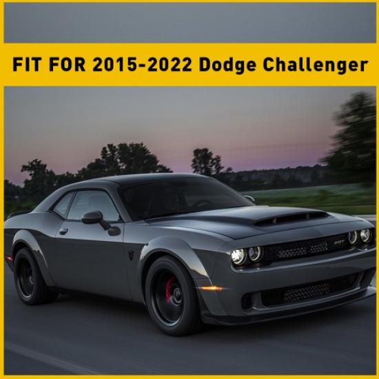 4x Для 2015- Dodge Challenger Боковые габаритные огни с дымчатыми линзами Светодиодные Передние+Задние