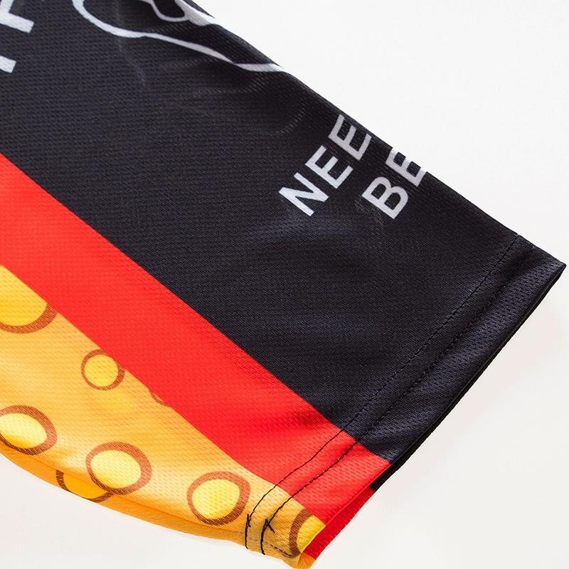 Sleek And Modern Men's Cycling Jersey Black Yellow Suitable For All Occasions