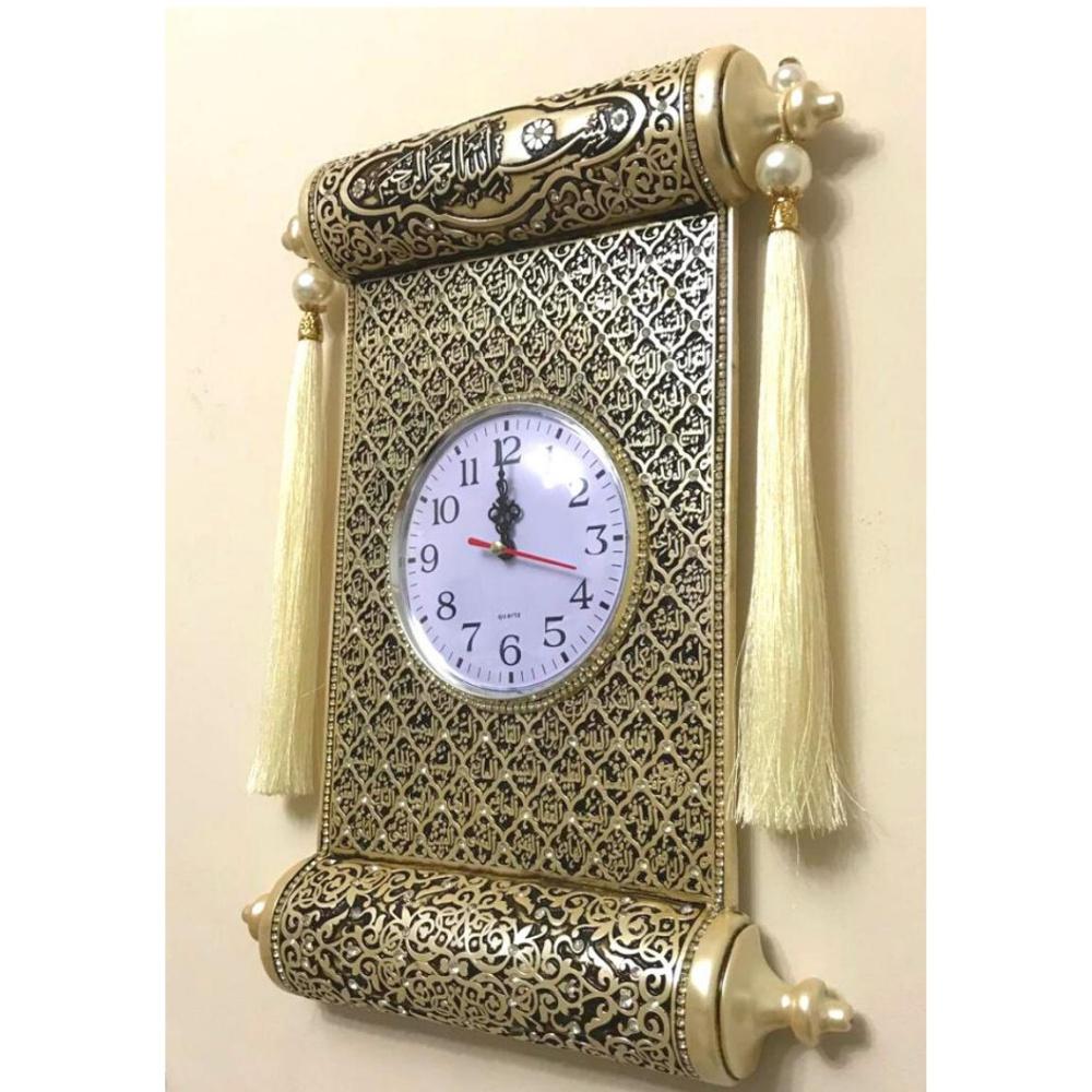 Настенные часы с узором Edict | Уникальный стиль декора стен | Исламское Настенное Искусство | Уникальный домашний подарок | Исламский домашний декор | Настенные часы в форме эдикта