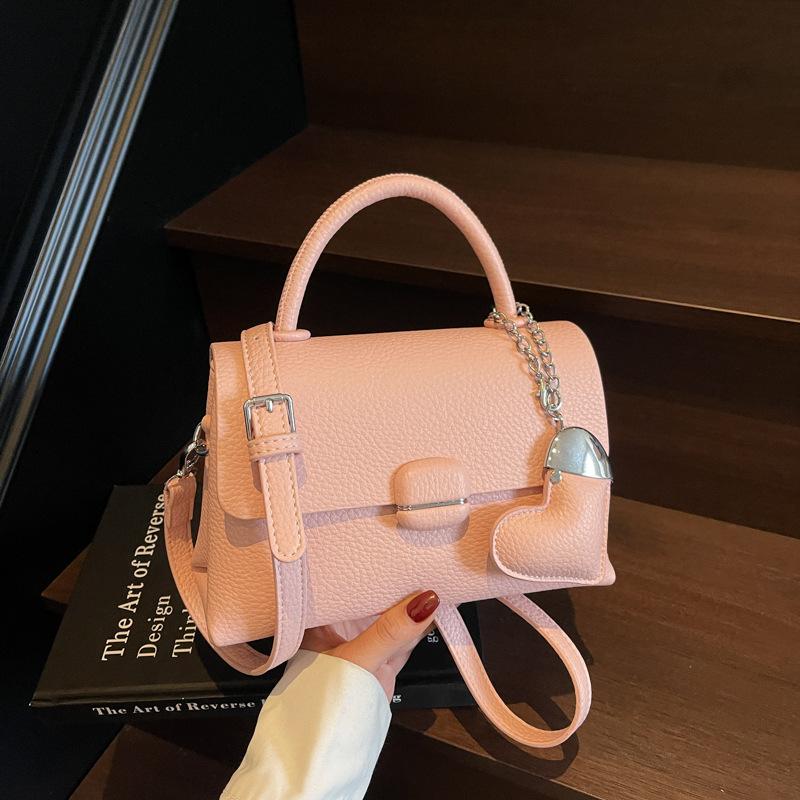 Trend Fashion Hand Carry Small Square Bag 2025 New Cute Girl Simple High-end Texture Shoulder Bag