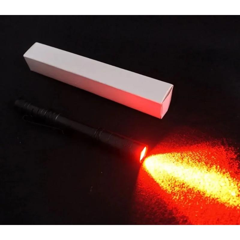 Красный фонарик Penlight One Mode Red Light Flashlight для кемпинга, пешего туризма, защиты животных, пчеловодства, обнаружения авиации, ночного видения