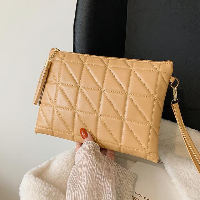 Сумки-конверты с ромбовидной решеткой и вышивкой, женский клатч из искусственной кожи, женские повседневные сумки, вечерняя сумка-тоут