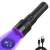 365nm 30W Black Light with Stepless Dimming, UV Light with Power Indicator, USB Rechargeable, UV Light for Resin, Pet Urine Detection,