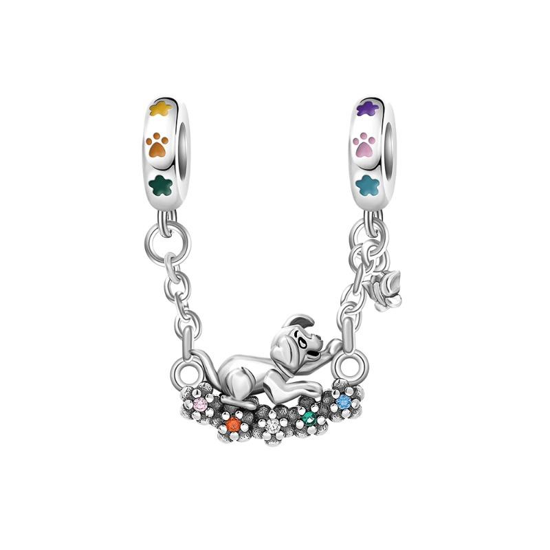 Серебро 925 пробы Подвеска в виде когтя собаки Браслет Шарм Талисман для мужчин женщин Подарок на день рождения Животное Ювелирные изделия Тигр Обезьяна Слон Еж