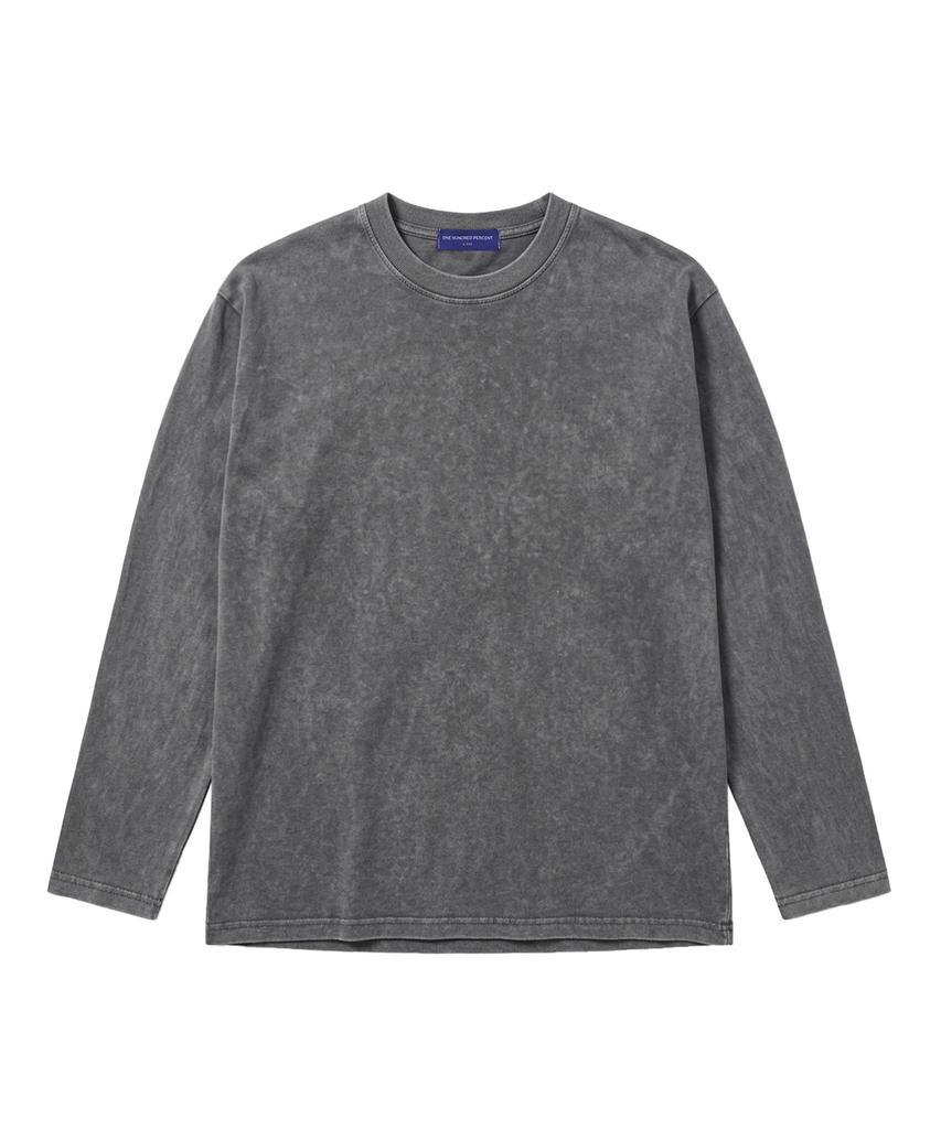 OHP OHP Standard Pigment Long Sleeve T-Shirt Gray