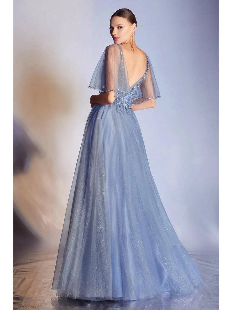 Европейское и американское вечернее длинное платье с V-образным вырезом, коротким рукавом и облегающим силуэтом, для весенне-летней женской моды