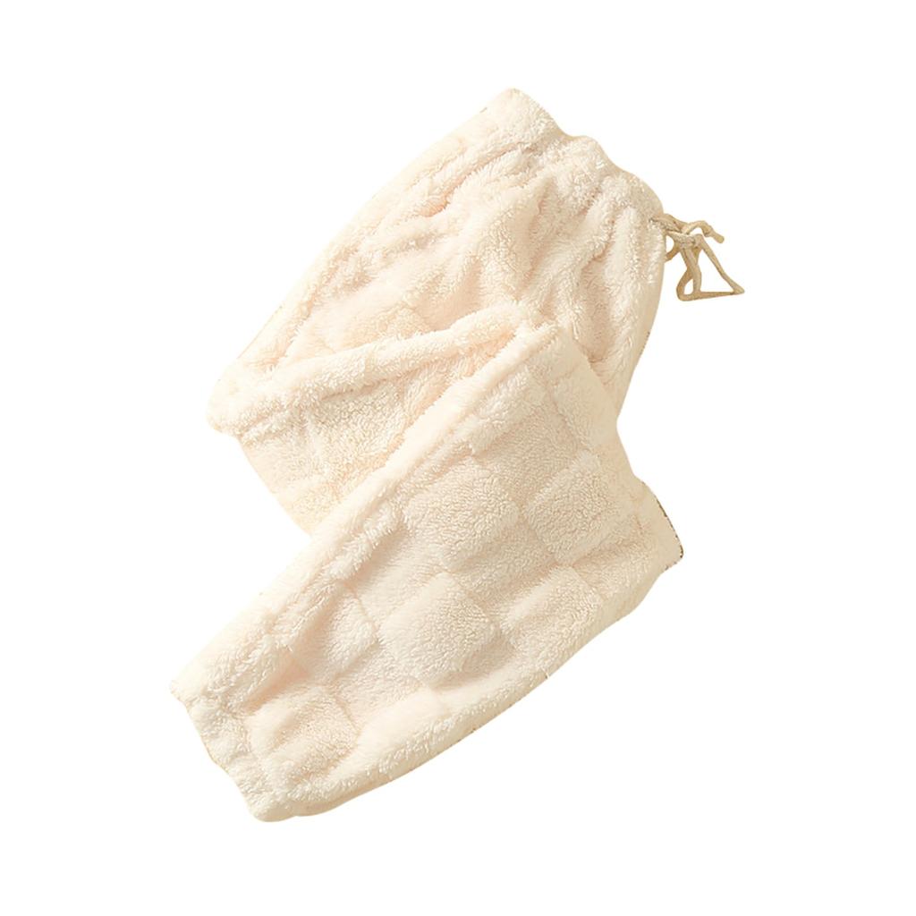 Женские термофлисовые карманы пижамные теплые повседневные брюки домашние пижамные штаны