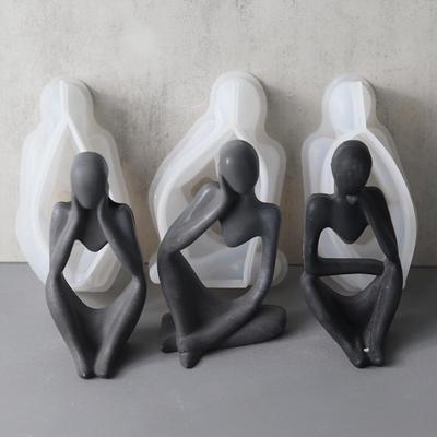 Трехмерная кристаллическая силиконовая форма «сделай сам» для изготовления эпоксидной смолы и литья бетона для медитации человеческого тела