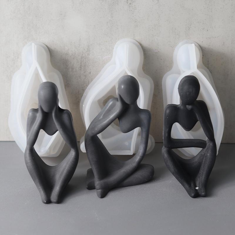 Three-Dimensional Crystal DIY Silicone Mould for Making Human Body Meditation Epoxy Resin and Concrete Casting MIT