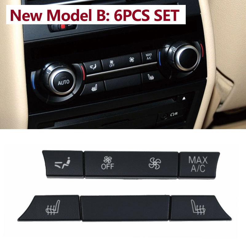 Rear Air Conditioner Ventilaton AC Button Keys Repair Kit For BMW 5 5GT 6 7 Series F10 F11 F07 F01 F02 F12 F06 730 735 740