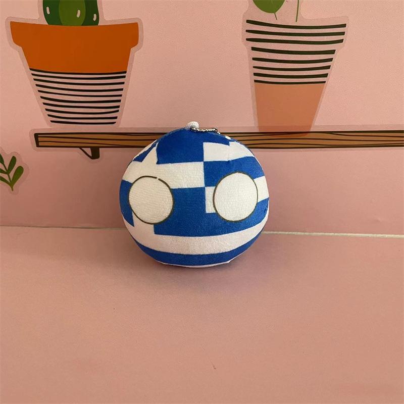10cm Polandball Plush Toy UK Ukraine Germany Countryball Stuffed Doll Decoration