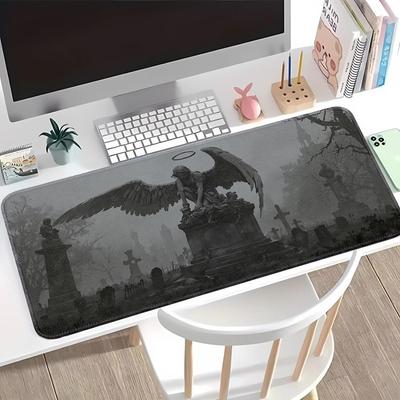 Коврик для мыши Игровая консоль Коврик для клавиатуры и мыши Настольные аксессуары Офисный коврик Коврик для компьютера и ноутбука резина Темный Ангел