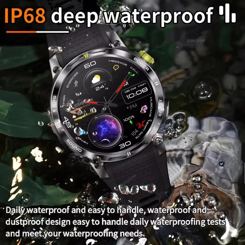 2025 New Outdoor Professional GPS Trajectory Smart Watch 1.5"HD Screen Waterproof Bracelet BT Call Smartwatch Men for Android IOS