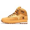 Euro Hiker Comfortable Leather Shock Absorbing Slip Resistant Durable Mid Top Running Shoes Men Running Shoes Wheat 91566231