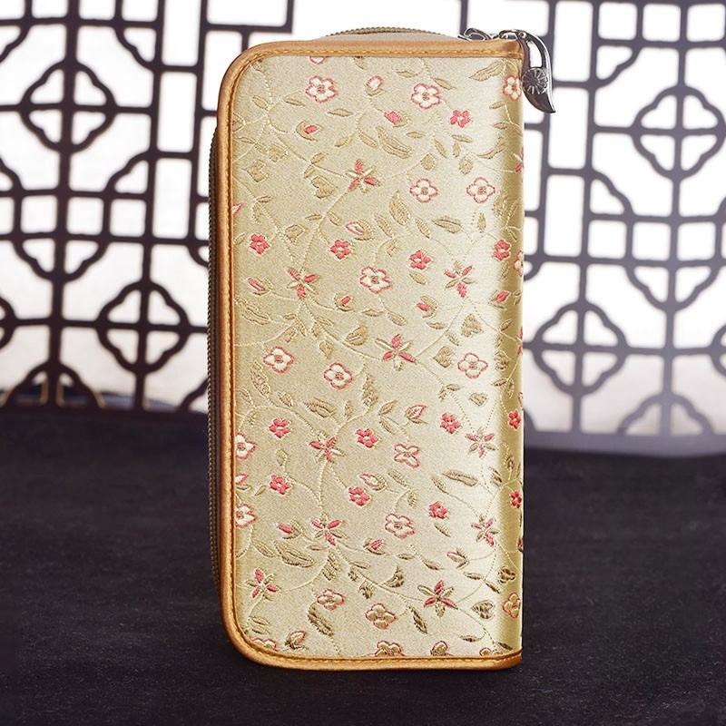 Китайский характерный подарок: Кошелек Yunjin, этническая вышивка ручной работы, подарок на день рождения для матери, праздничный подарок, женский кошелек