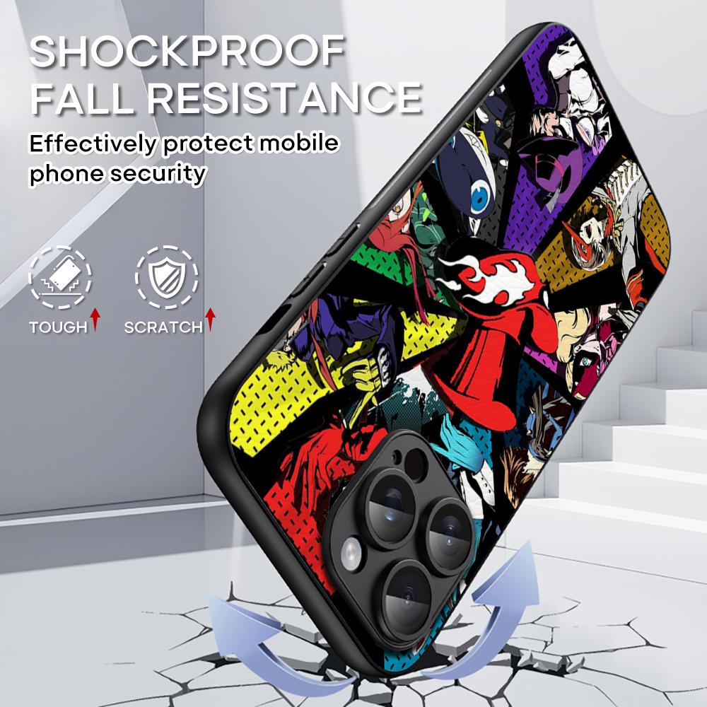 Personal hot game 5 poster pattern Phone Case For iPhone 16 15 14 13 12 11 Plus Pro Max Limited Black hard case Sheepskin