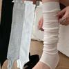 3 пары вязаных носков Высокие Новые Летняя мода Чулки Женские Гетры Японский стиль Хлопок Тонкие Детские Носки до колен Простые Длинные