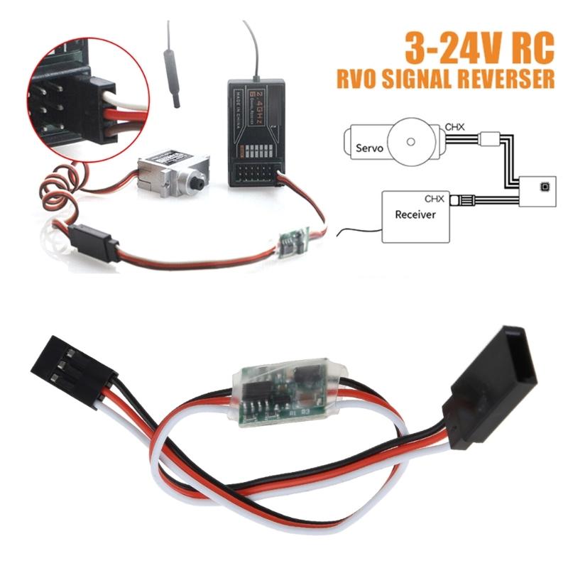 3-24V Signal Reverser Rotation Inverter for RC Servo JR-Futaba V-Tail Reverse Remote Control Toys- Replacement Part