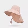 UPF50+ Womens Sun Hat Summer Ponytail Opening Wide Brim Foldable Travel Beach Fishermans Hat for Outdoor Activities