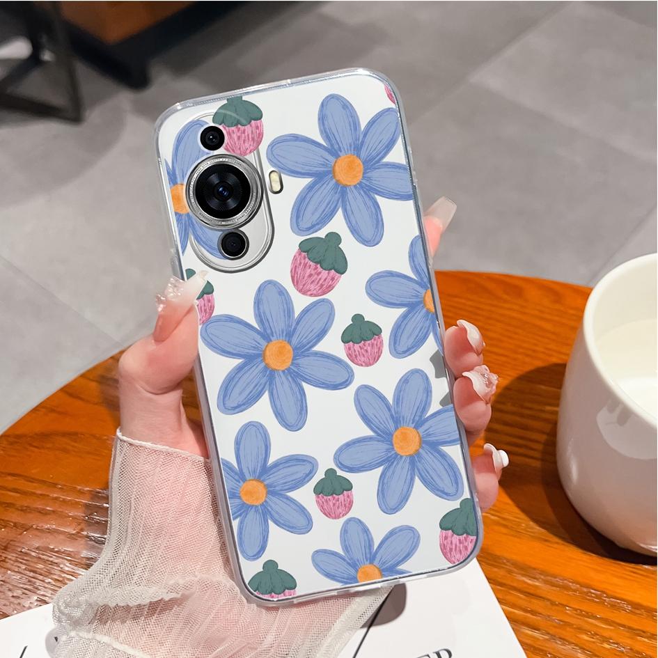 Чехол для Huawei Y9s P10 P20 P30 P40 Lite P50 Pro P Smart 2019, чехол для телефона Daisy Tulip, противоударный прозрачный мягкий матовый силиконовый чехол для Huawei, бампер