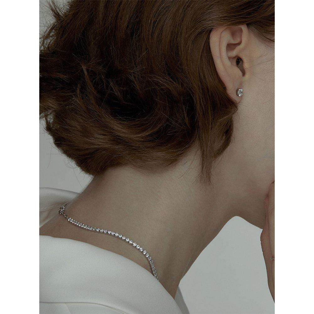 [J.Gracelet] Shallow Tennis Necklace