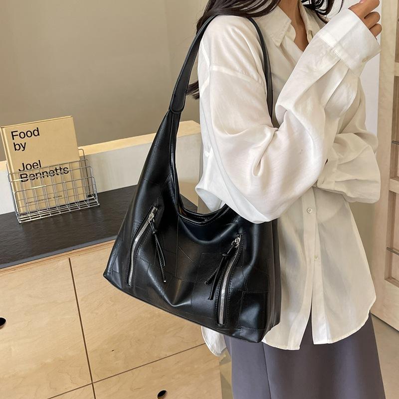 Большая вместительная сумка женская осенне-зимняя универсальная 2024 новая ретро сумка через плечо для матери и ребенка сумка-тоут для поездок на работу