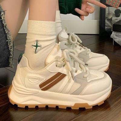 Модная парная обувь Женские дышащие сетчатые кроссовки Массивная платформа Обувь для папы Легкий дизайн Повседневная студенческая обувь Трендовая уличная одежда