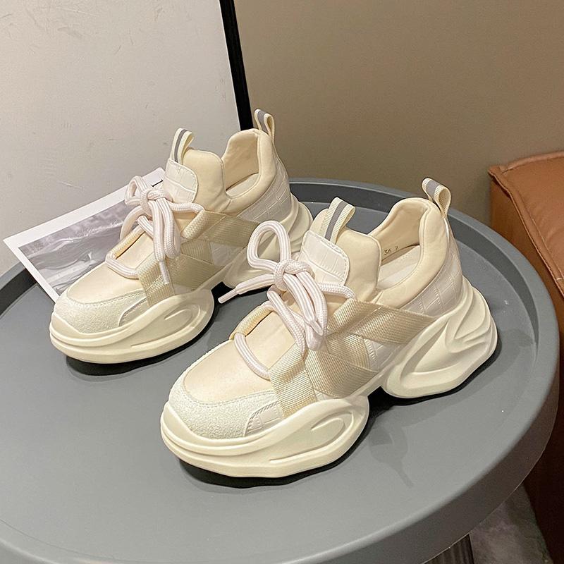 New Sneakers for Women Fashion Solid Color Breathable Women's Vulcanize Shoes Solid Color Ladies Sport Shoes Zapatos Mujer