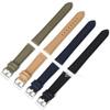 20mm 22mm Woven Nylon+Leather Watch Band Army Woven Canvas Fabric Replacement Straps for Military Sport Quick Release Wristband