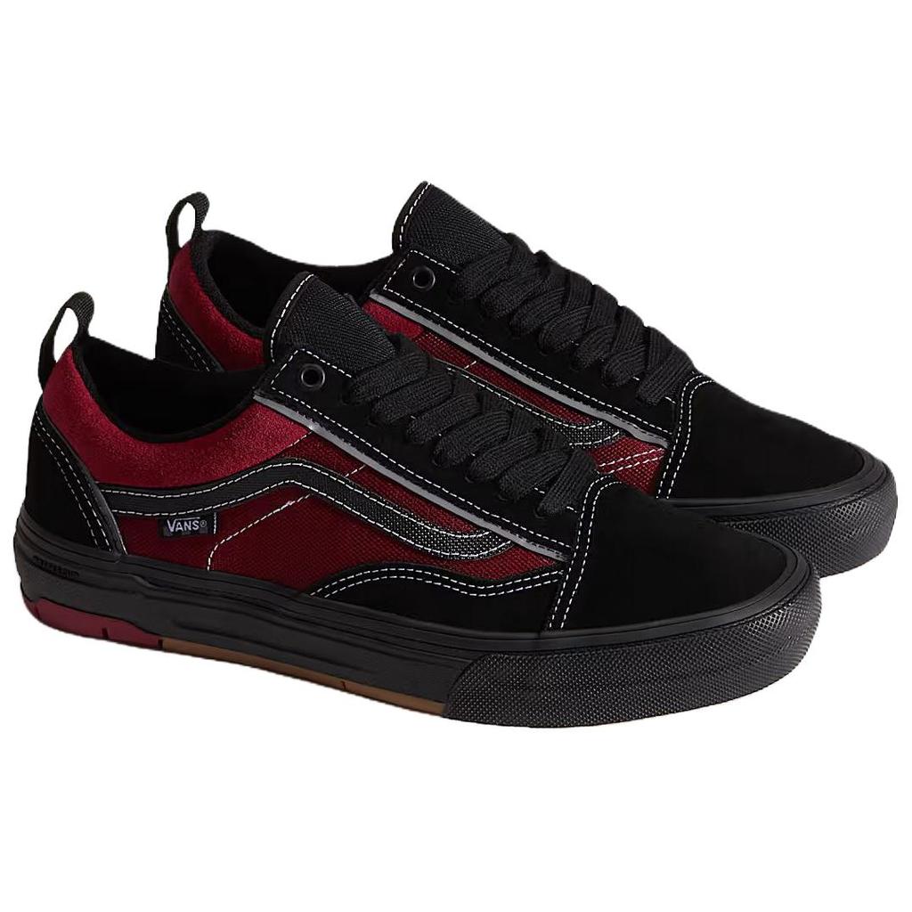 Vans Кеды Old Skool Скейтбордические Обувь Унисекс Черный Красный VN000EB7Y09