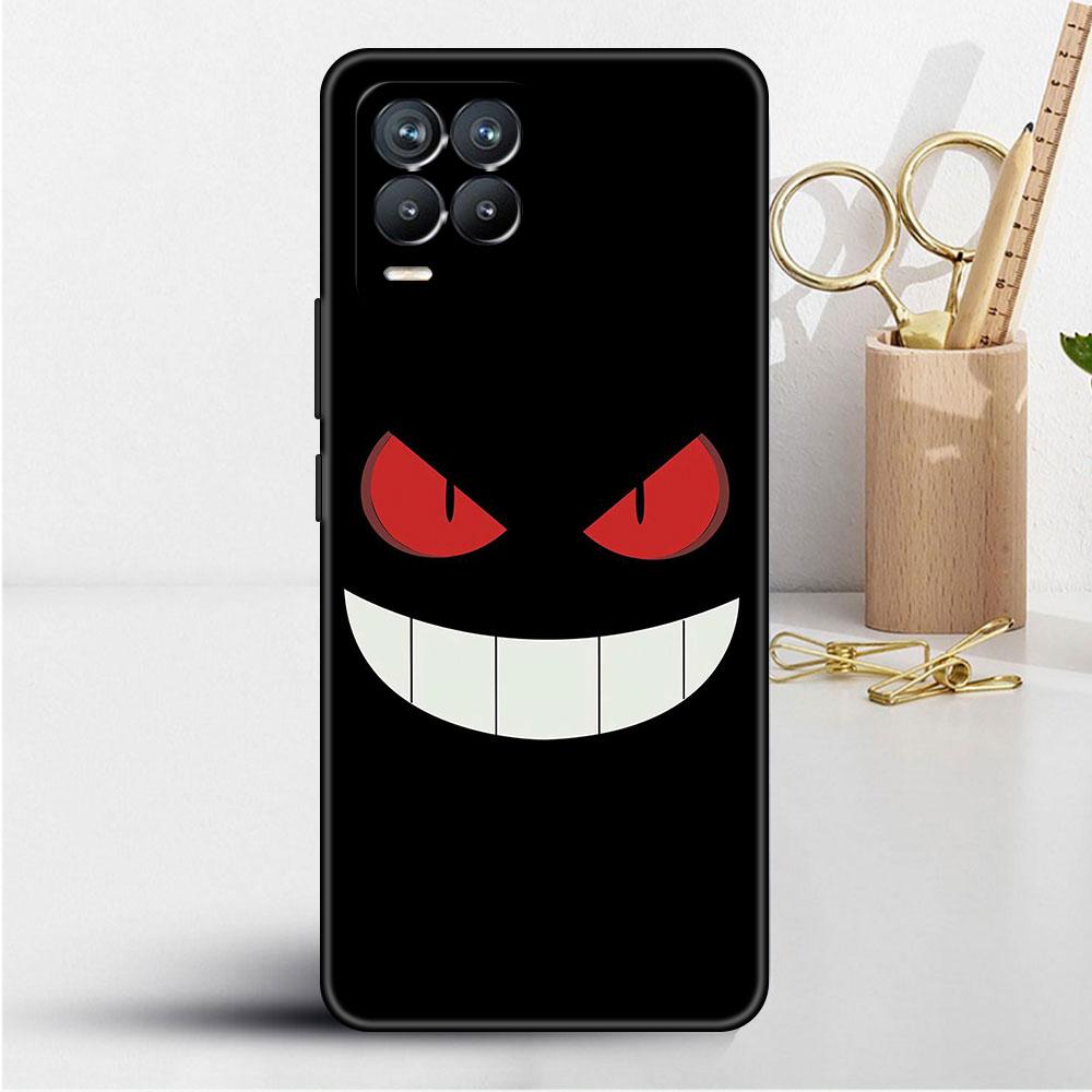 Чехол для Realme 8 C21y GT Neo 2 3 8i C21 7 C11 6 C12 C35 C3 GT 9 Pro C12, силиконовый чехол из ТПУ для телефона, японское аниме Pokemon Gengar