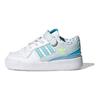 adidas Оригинальные Forum Low Повседневные Прочные Низкие Кеды для Скейтбординга Детские Кроссовки Бело-Синие GZ0801