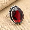 Red Garnet Gemstone 925 Sterling Silver Handmade Wonderful Jewelry Ring