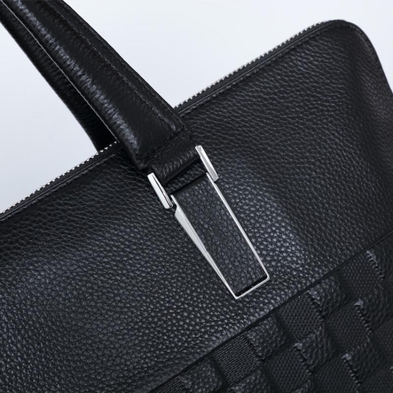 Мужской портфель, деловая сумка, диагональная сумка, процесс тиснения