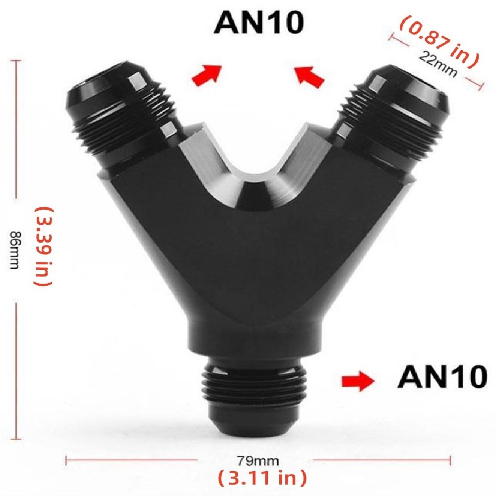 Автомобильный тройник-переходник Y-образного типа для масляной трубы, адаптер AN6/AN10, адаптер масляного охладителя 3 в 1