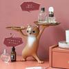 Moin figure ornament cat accessory dimensions 36cm width 25cm height 17cm depth interior goods small plate item holder cute white gold animal (white