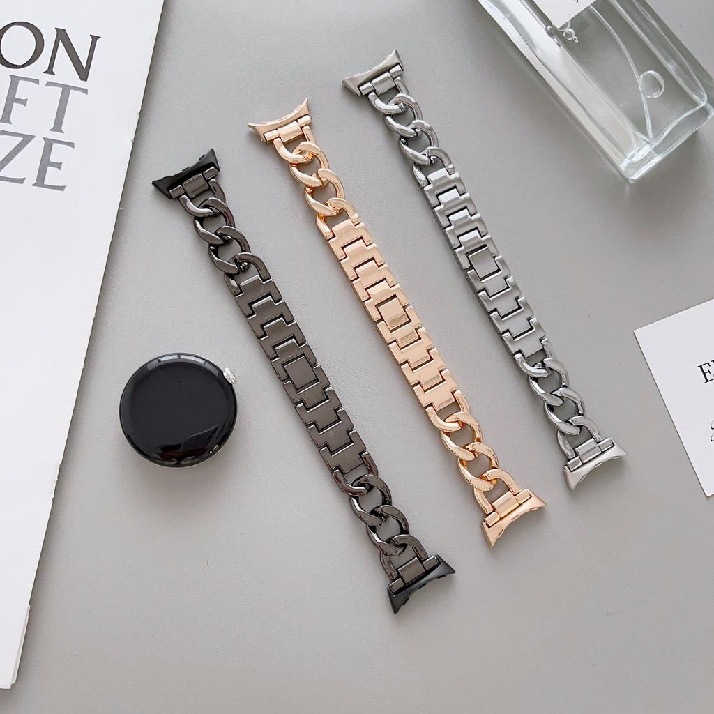 Stainless Steel Strap For Google Pixel Watch 2 Band Metal Bracelet Chain Replacement Smartwatch Wristbands For Google Pixel Watch Strap