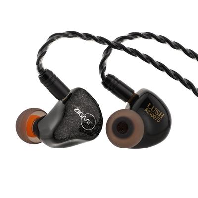 Linsoul ZiiGaat Lush Hybrid (4BA+1DD) Высококлассные внутриканальные наушники, Сделано в Китае, Со сменным кабелем, Гибридная конфигурация с динамическим драйвером и сабвуфером,