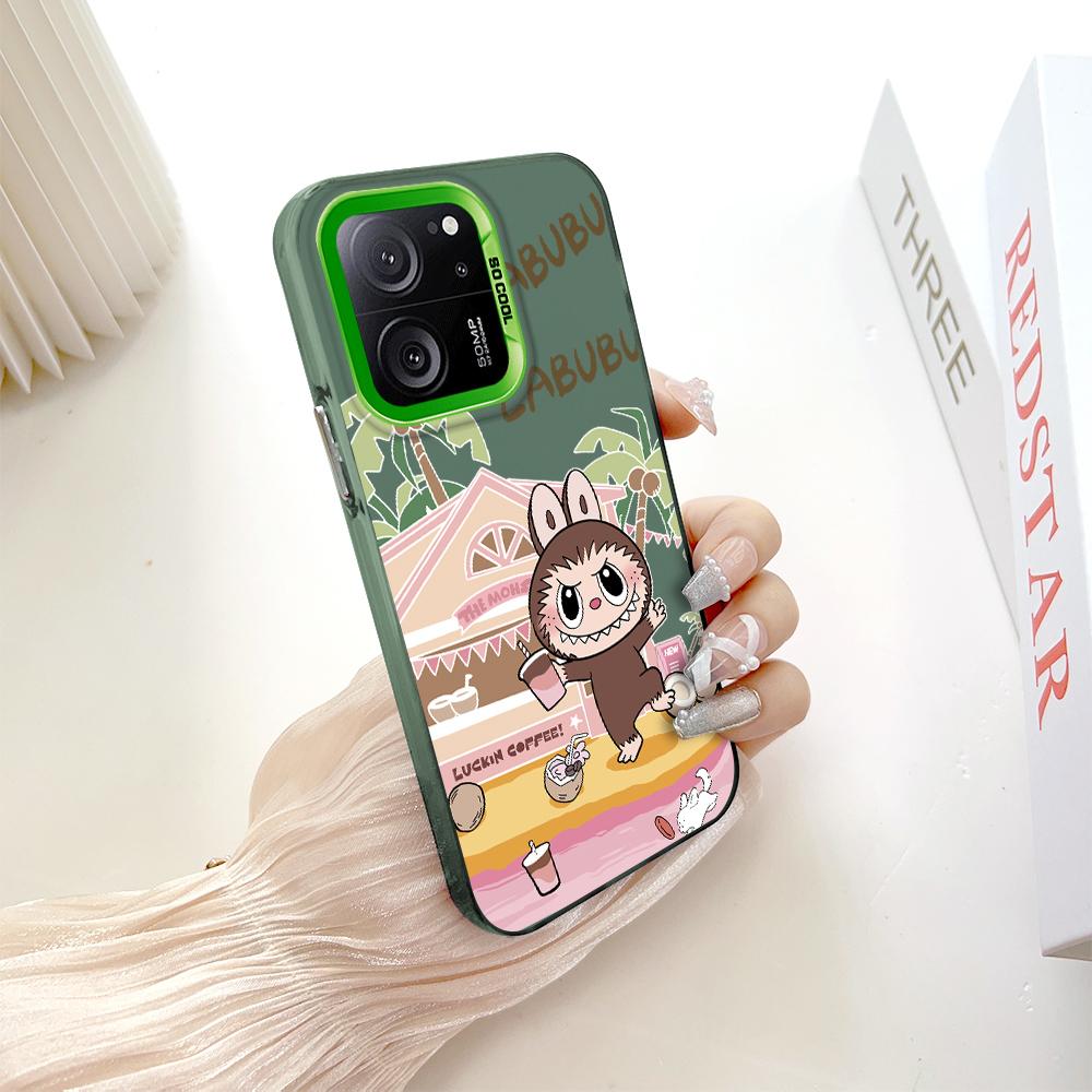 Окрашенный узор, цветной серебристый, двухсторонний, жесткий, противоударный чехол для телефона Xiaomi Redmi Poco