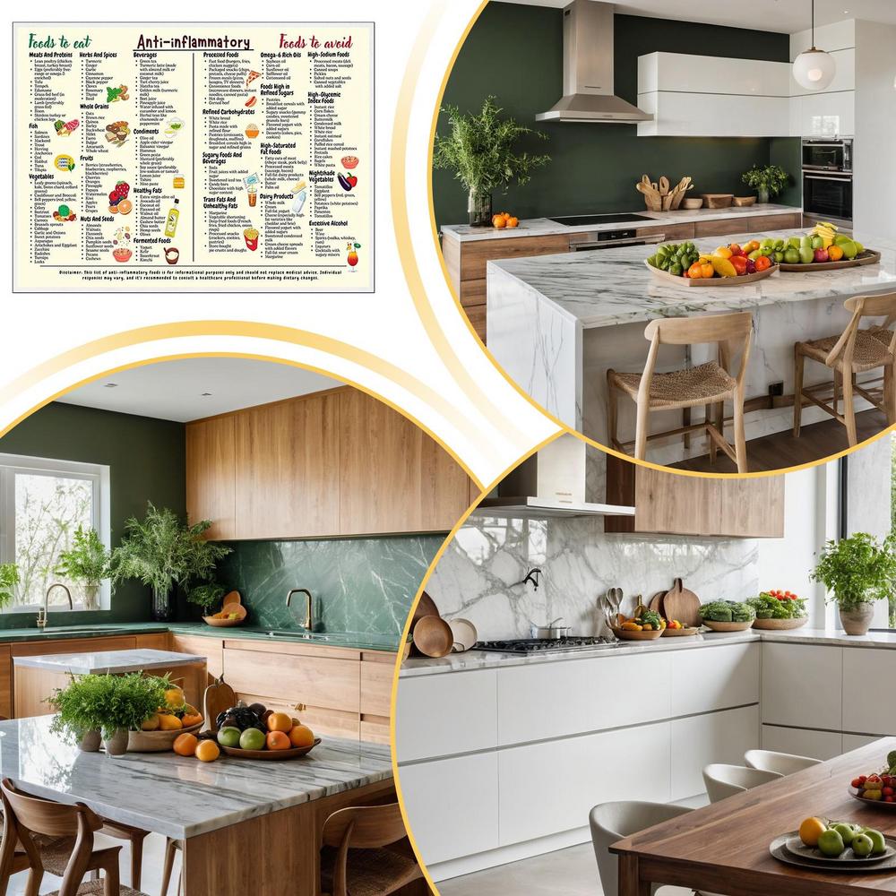 Food Chart Poster 12x16in Foods List Chart Art Canvas Conversion Chart For Beginners Nutrition Posters Bedroom Decor