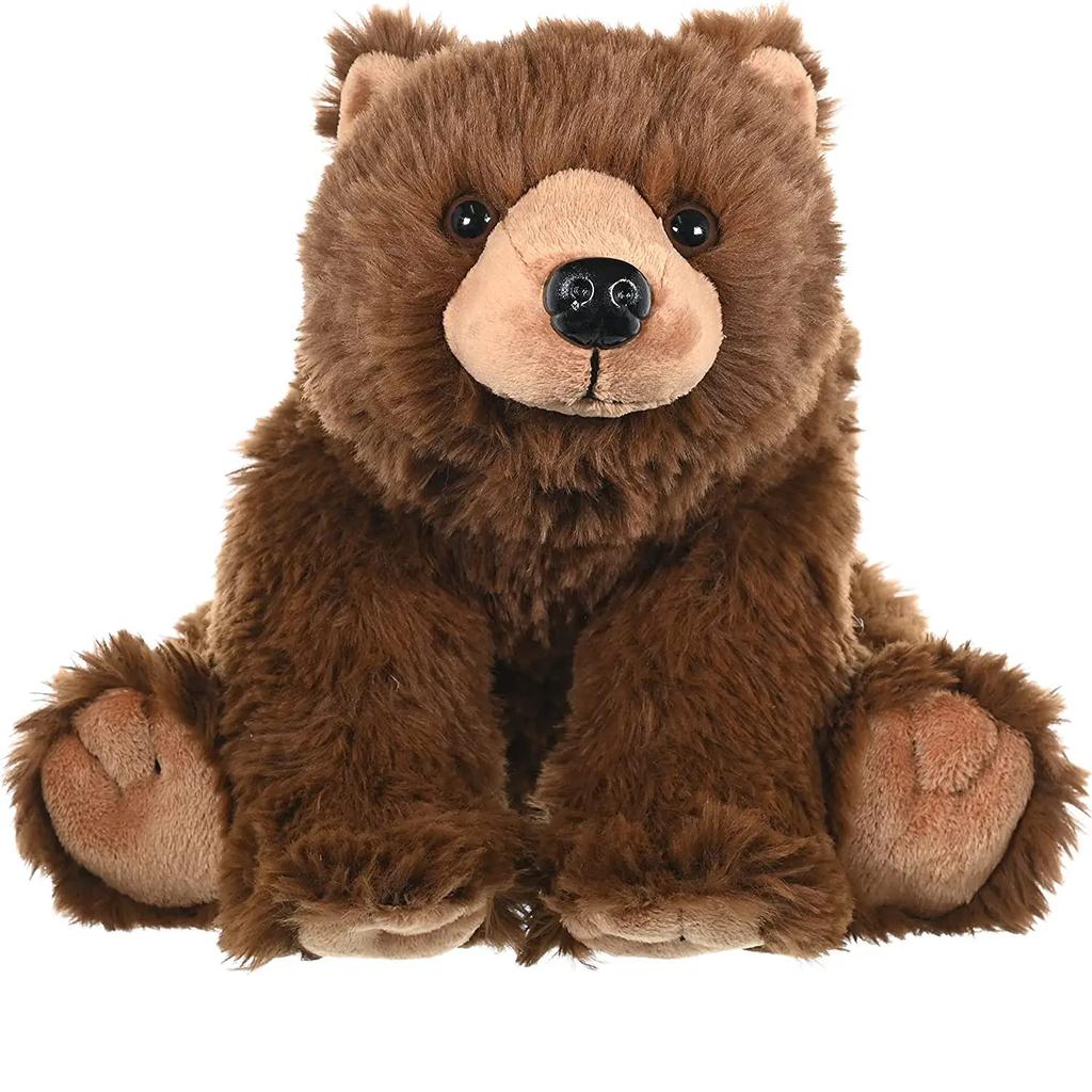 Wild Republic Brown Bear Plush Fluffy Wild Animal W25 X D28 X 10924 Toy, Figurine, H23cm,