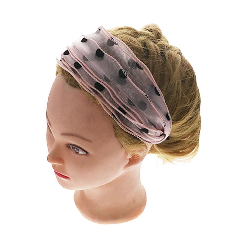 Point Lace Non Slip Wash Face Headband Women Headband Mesh Hairbands Korean Headwear Wide Hair Band