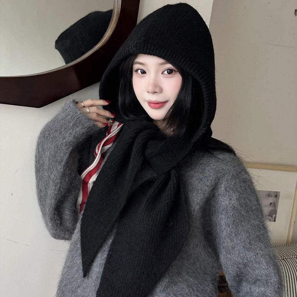 Pullover Hat Balaclava Hat Scarf Cap Knitted Hat Warm Winter Cap Winter/Autumn