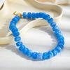 Acrylic Ladies Jewelry Flat Round Bead Acrylic Beaded Necklace  Beach Jewelry