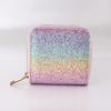 Graphics Colorful Laser Zipper Short Small Wallet Wallet